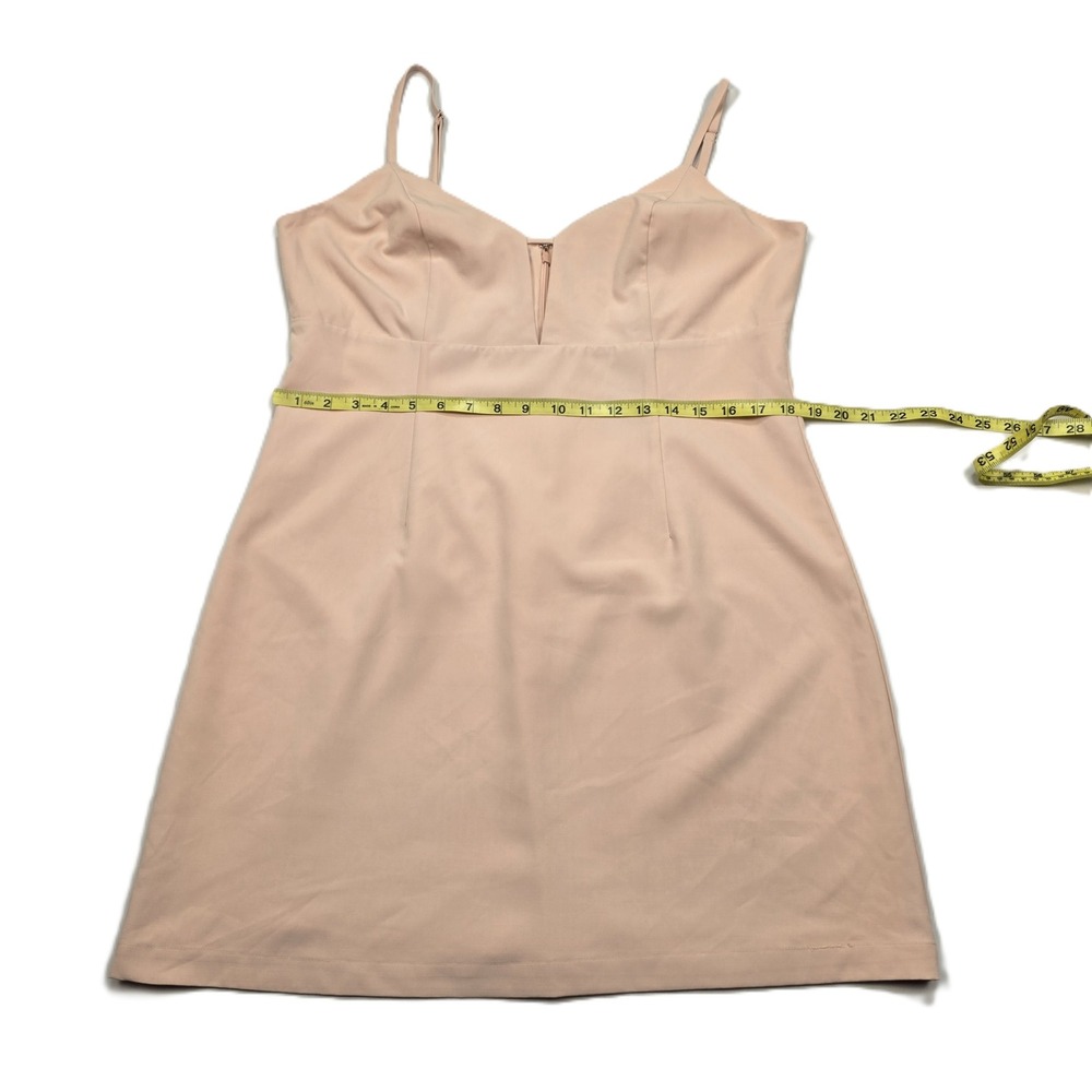 Lulus Women's Sultry Moments Blush Pink V-Neck Sleeveless Mini Dress Size XL - Picture 8 of 10